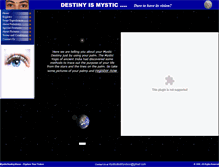 Tablet Screenshot of mysticdestinyvision.com